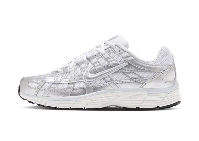 Nike P-6000 White Blue Tint Sail Metallic Silver (W)