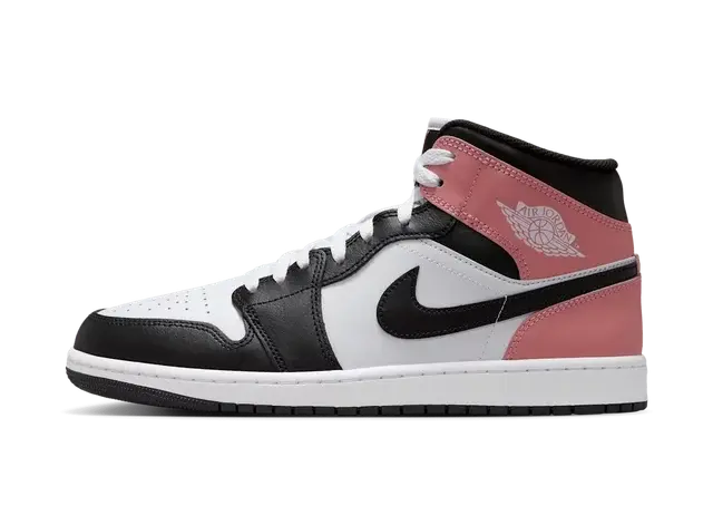 Jordan 1 Mid White Rust Pink Black