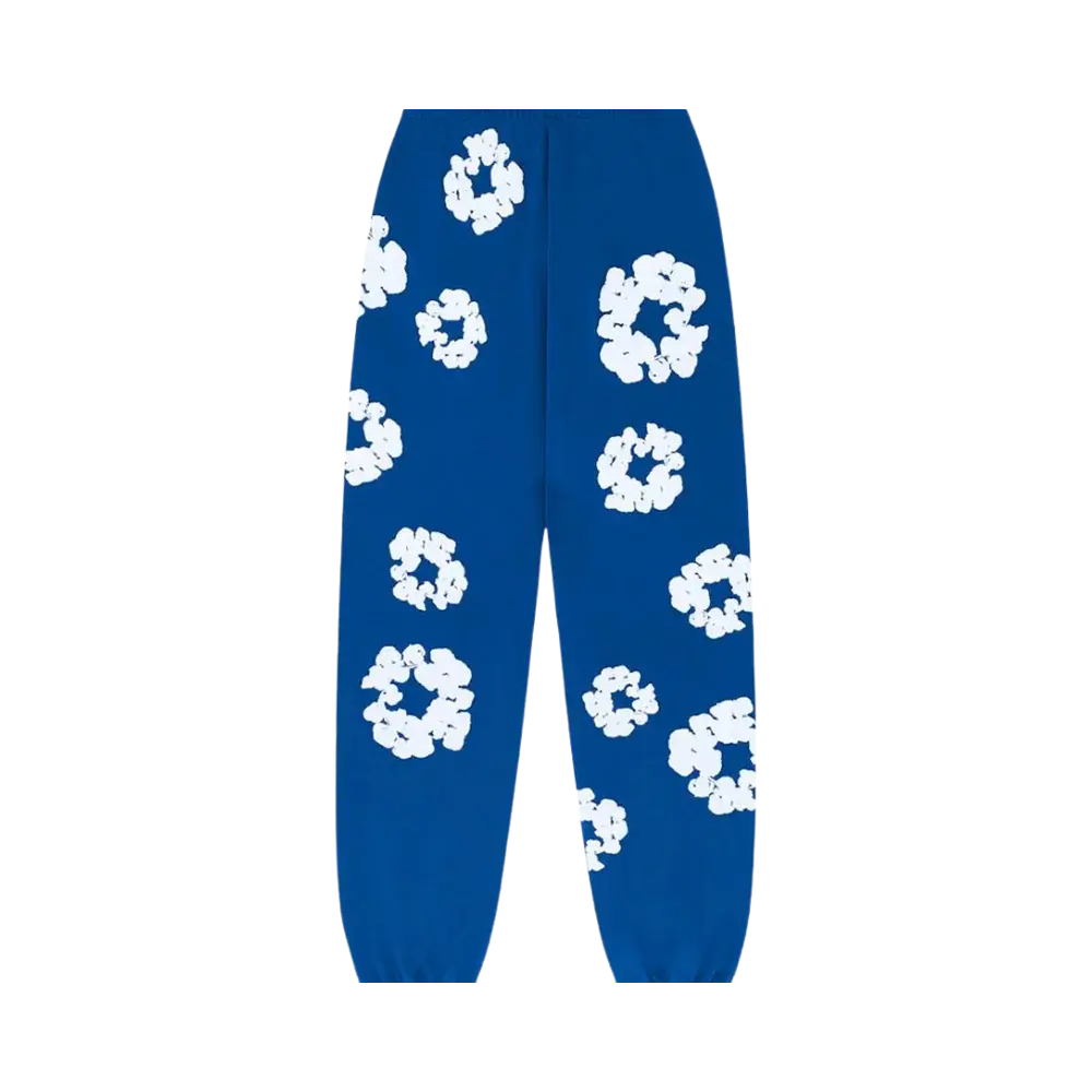 Denim Tears The Cotton Wreath Sweatpants Royal Blue - Image 1