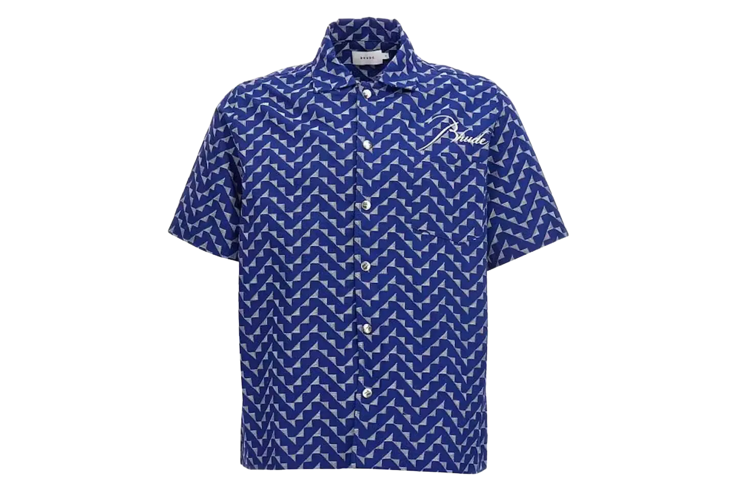 Rhude Beachfront Button Down Shirt Navy