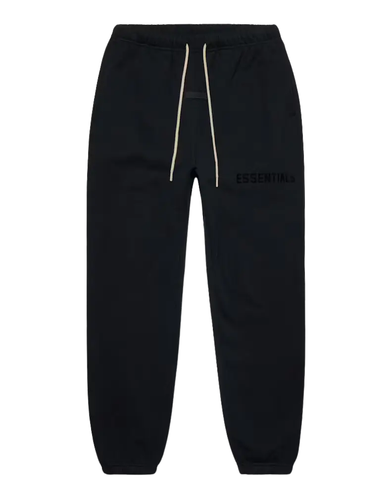 Fear of God Essentials Cream Drawstring Sweatpant Jet Black