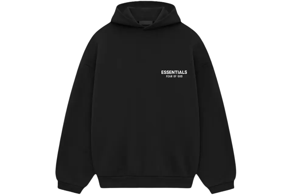 Fear of God Essentials Fleece Hoodie (FW24) Black