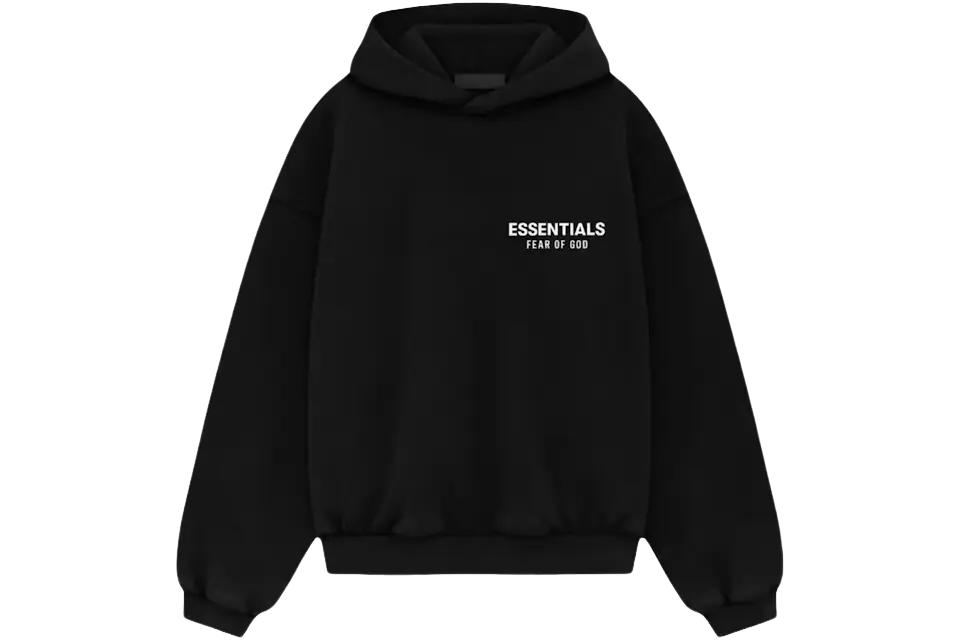 Fear of God Essentials Kids Fleece Hoodie (FW24) Black
