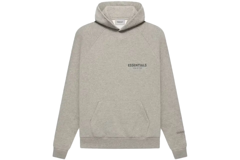 Fear of God Essentials Core Collection Pullover Hoodie Heather Oatmeal