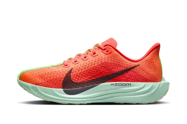 Nike ZoomX Pegasus Plus Bright Crimson Lime Blast Mint Foam Cave Purple