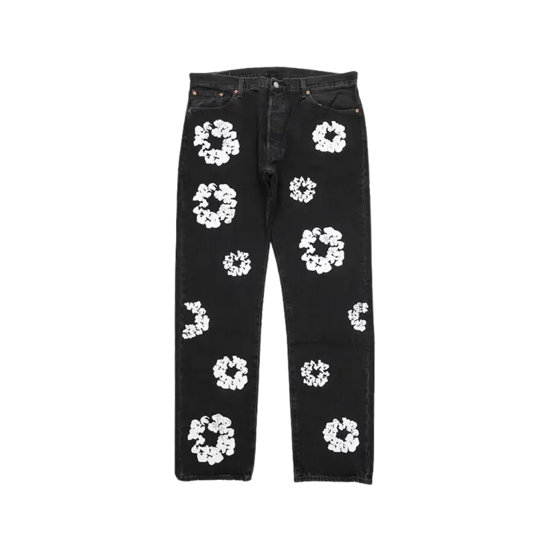 Denim Tears X Levi's Cotton Wreath Jean Black