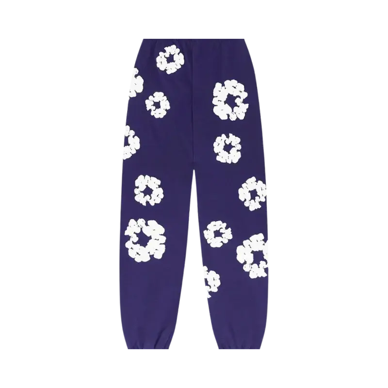 Denim Tears The Cotton Wreath Sweatpants Purple - Image 1