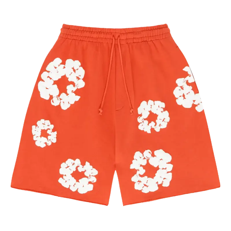 Denim Tears The Cotton Wreath Shorts Orange