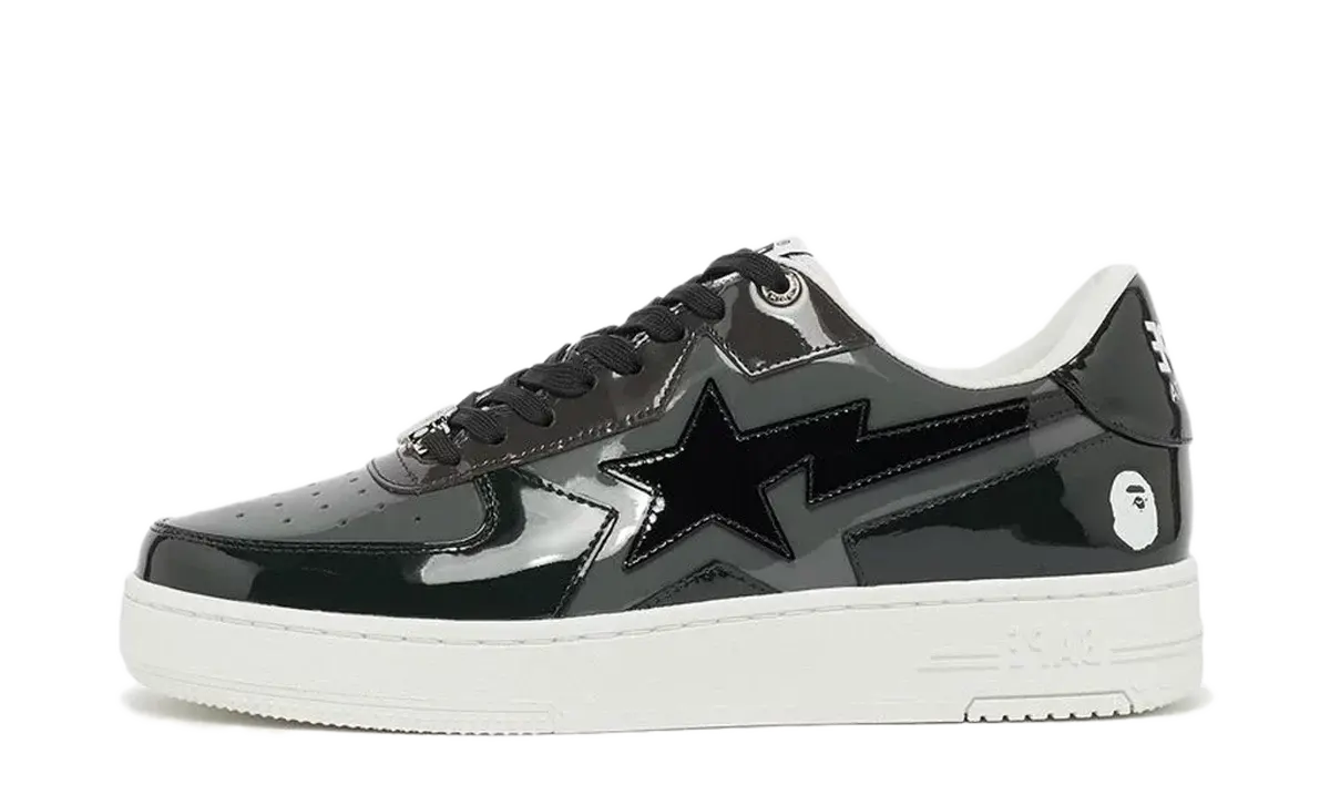 A Bathing Ape Bape Sta Icon M2 'Patent Black'