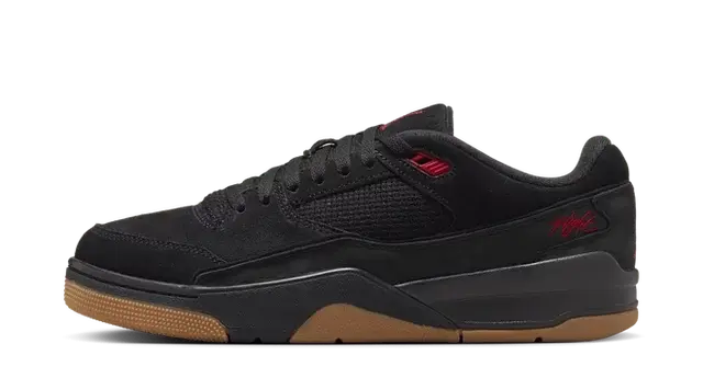 Jordan Flight Court Black Red