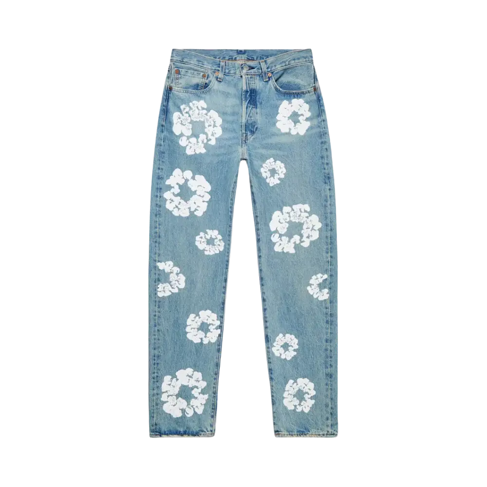 Denim Tears X Levi's Cotton Wreath Jean Light Wash