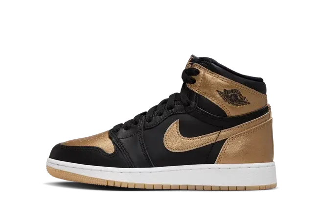 Jordan 1 Retro High OG Black Metallic Gold (GS)