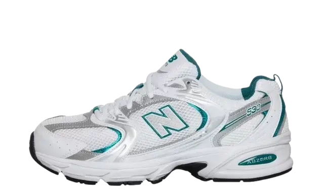 New Balance 530 White Silver Green