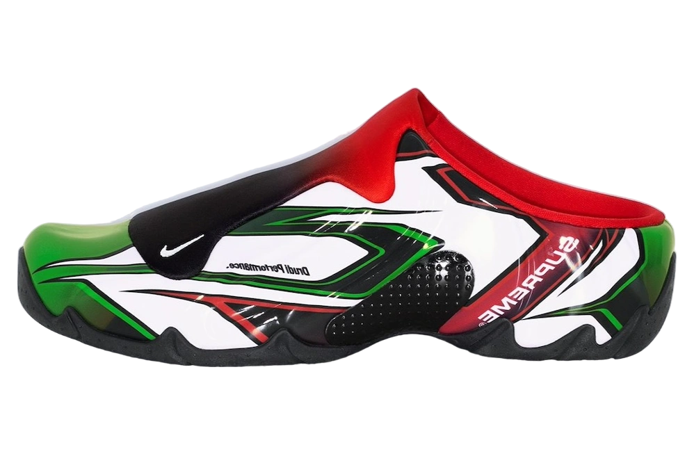Nike Clogposite Supreme White Gym Red Green