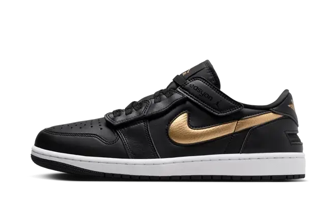 Air Jordan 1 Low FlyEase 'Gold Swoosh'