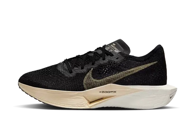 Nike ZoomX Vaporfly 3 Black Metallic Gold Grain