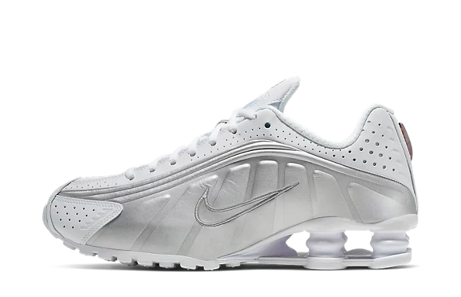 Nike Shox R4 White Metallic Silver (2019/2024) (W)