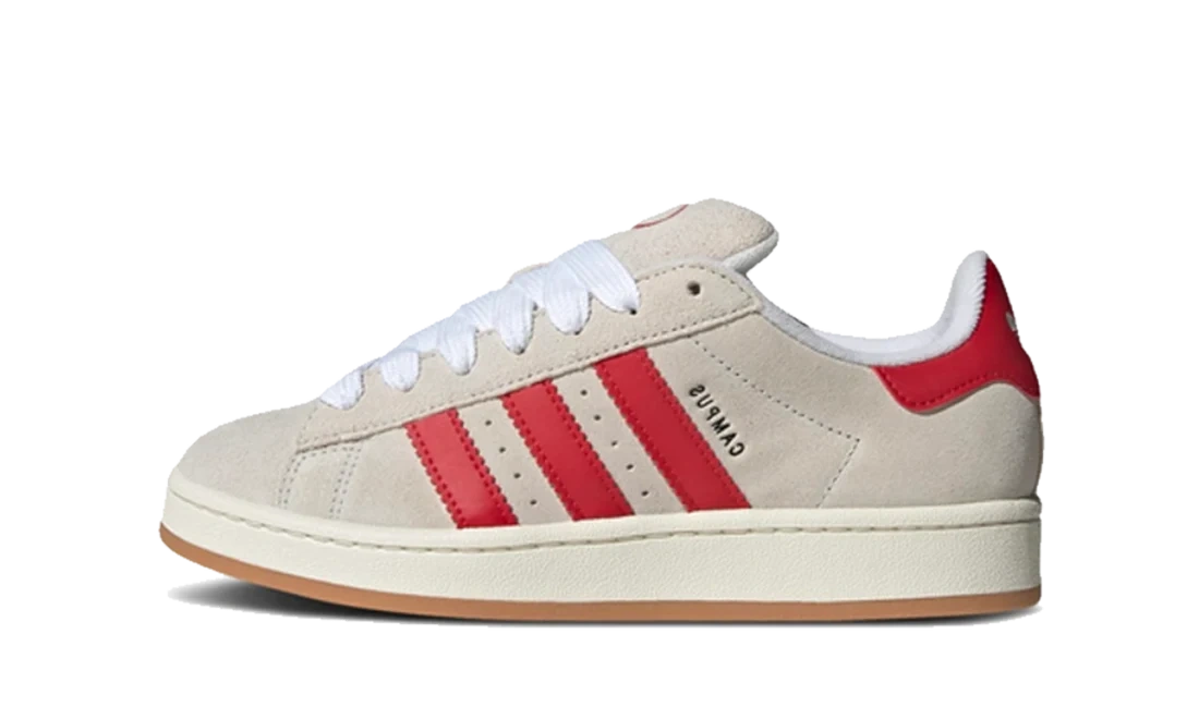adidas Campus 00s Crystal White Better Scarlet (W)
