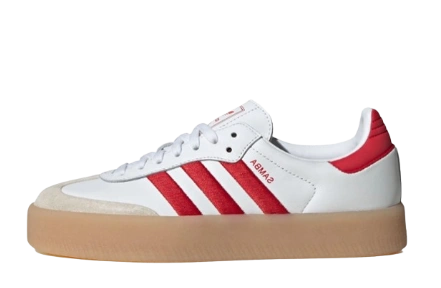 adidas Sambae White Better Scarlet Gum (W)
