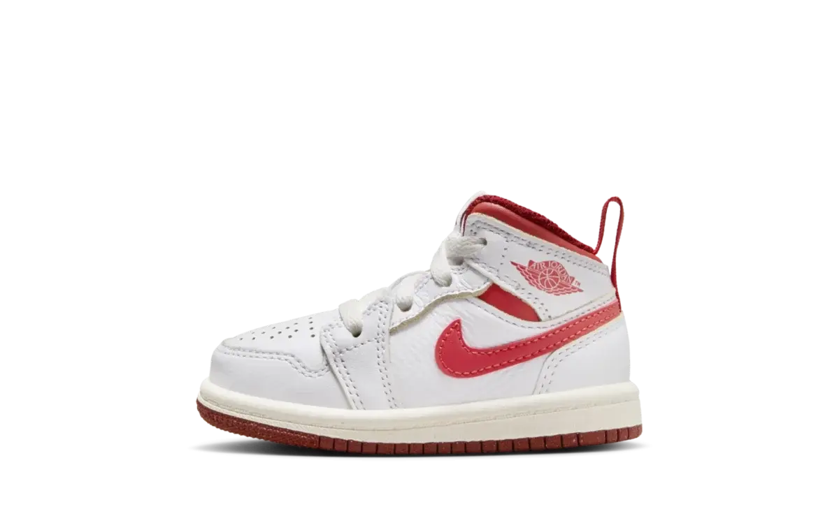 Air Jordan 1 Mid SE 'White Dune Red' (TD)