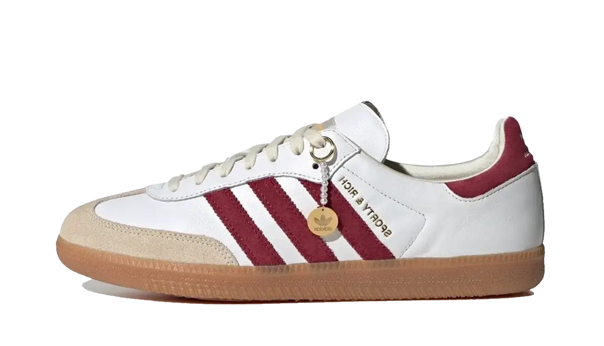adidas Samba Sporty & Rich White Collegiate Burgundy