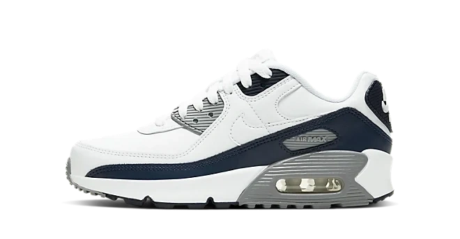 Nike Air Max 90 White Grey Obsidian (GS) Produktfoto
