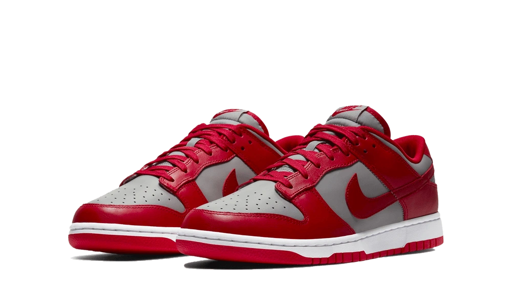 Nike Dunk Low Retro Medium Grey Varsity Red UNLV (2021) - Image 1