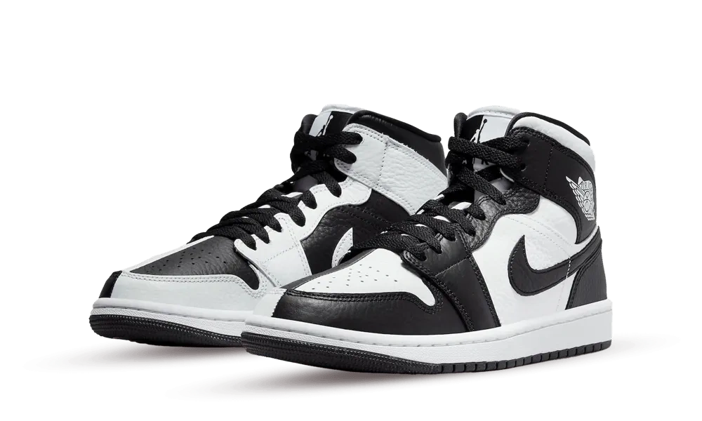 Jordan 1 Mid Split Black White (W) - Image 1