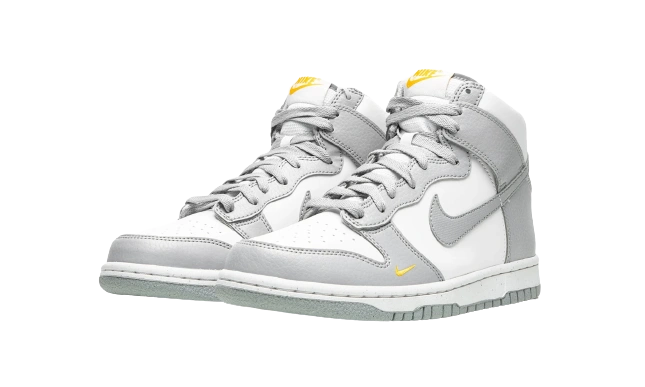 Nike Dunk High Next Nature Wolf Grey Marigold (GS) - Image 1