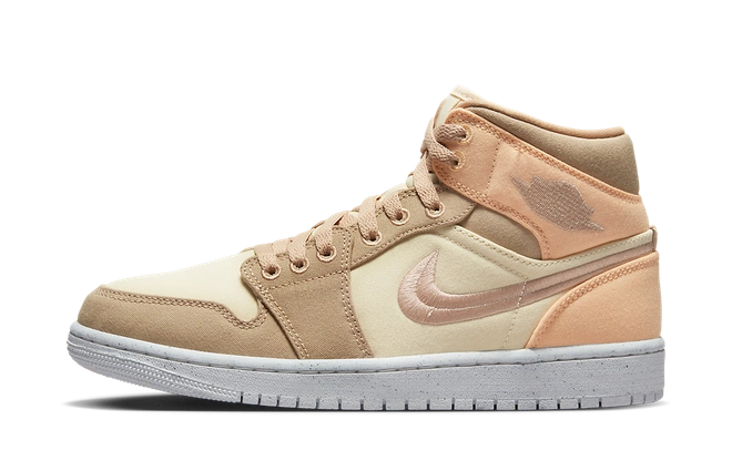 Air Jordan 1 Mid SE Canvas Khaki (W)
