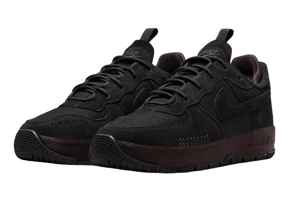 Nike Air Force 1 Wild Low Black Velvet Brown - Image 1
