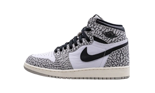 Photo du produit Jordan 1 Retro High OG White Cement (GS)