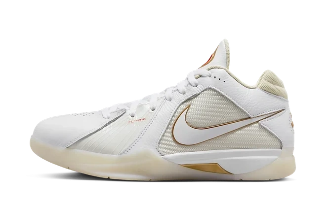 Nike KD 3 Retro White Metallic Gold productfoto