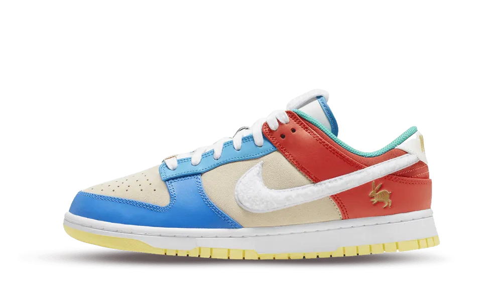 Nike Dunk Low Retro PRM Year of the Rabbit Blue Orange Cream product photo