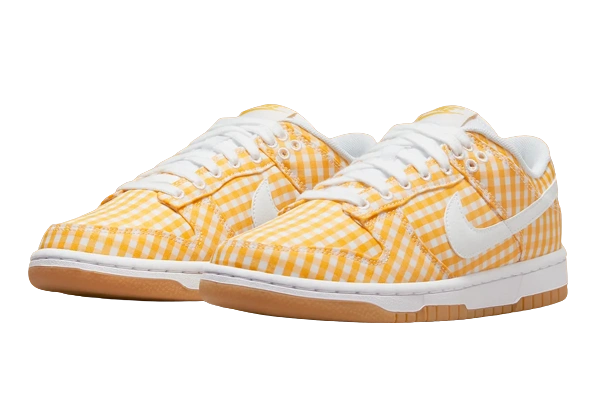 Nike Dunk Low Yellow Gingham (W) - Image 1