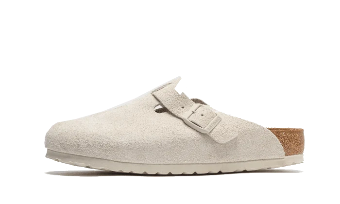 Birkenstock Boston Antique White Suede Produktfoto