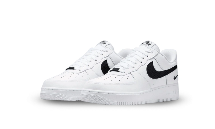 Nike Air Force 1 Low SE Nylon Swoosh White Black - Image 1
