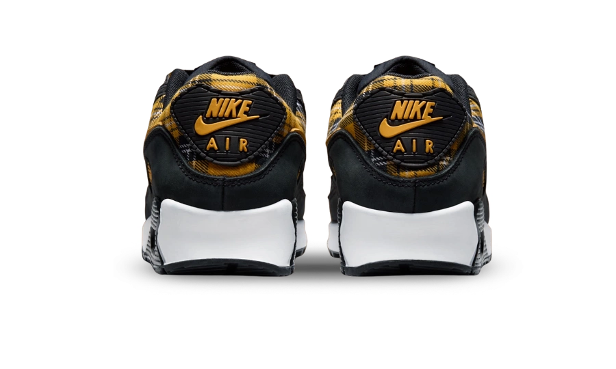 Nike Air Max 90 Black Yellow Ochre Plaid (W) - Image 1