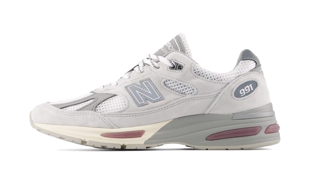 New Balance 991v2 MiUK Wind Chime Brilliant White productfoto