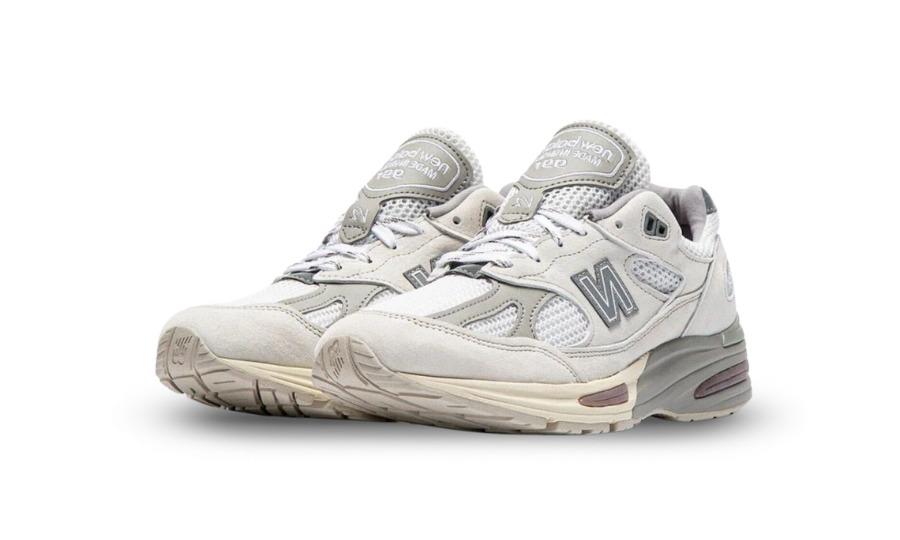 New Balance 991v2 MiUK Wind Chime Brilliant White - Image 1