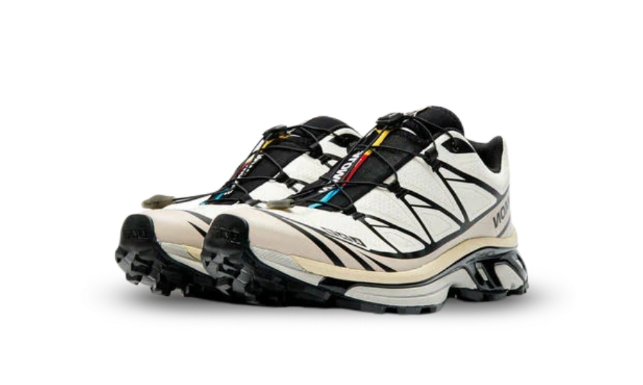 Salomon XT-6 Vanilla Ice Black Silver Cloud - Image 1