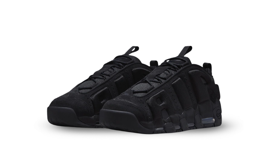 Nike Air More Uptempo Low Triple Black - Image 1