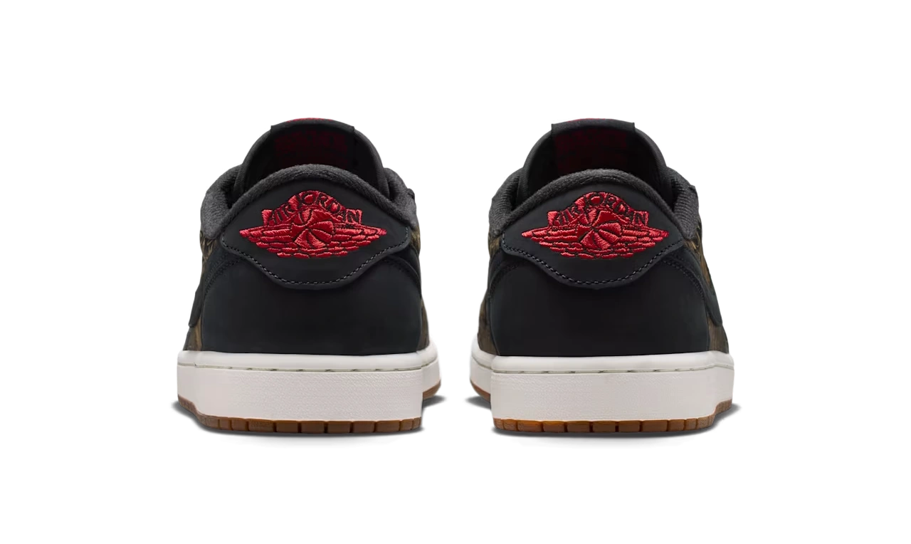 Jordan 1 Retro Low OG Laser Black University Red - Image 1