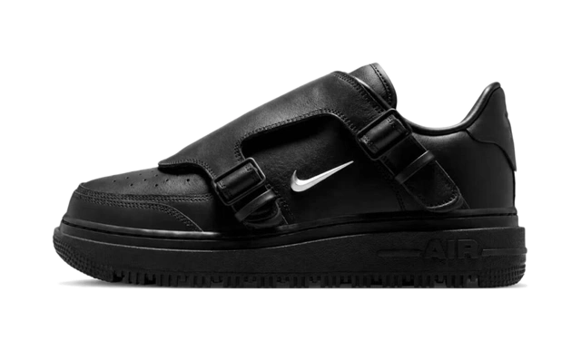 Nike Air Force 1 Low Luxe Black Metallic Silver productfoto
