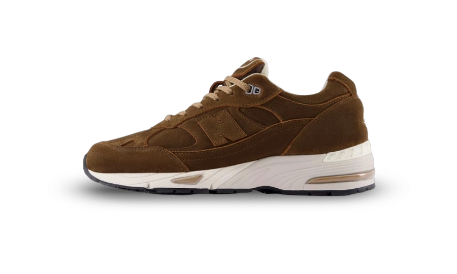 New Balance 991v1 Luxe Suede MiUK Cocoa productfoto