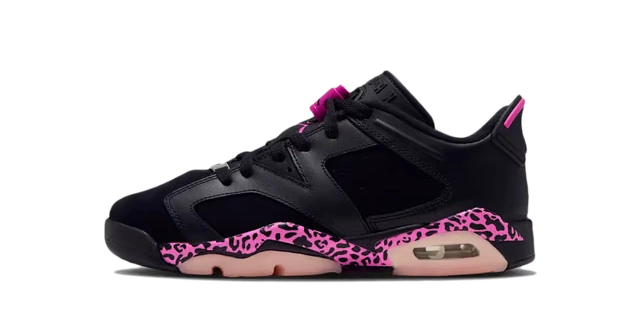 Jordan 6 Retro Low Black Fierce Pink (GS) product photo