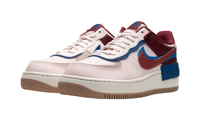 Nike Air Force 1 Low Shadow Light Soft Pink Team Red Blue (W) - Image 1
