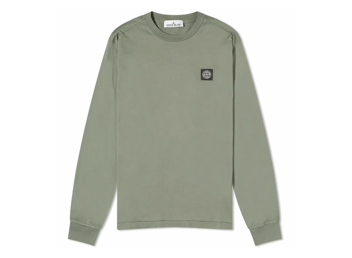 Stone Island Chest Logo Longsleeve Musk Produktfoto
