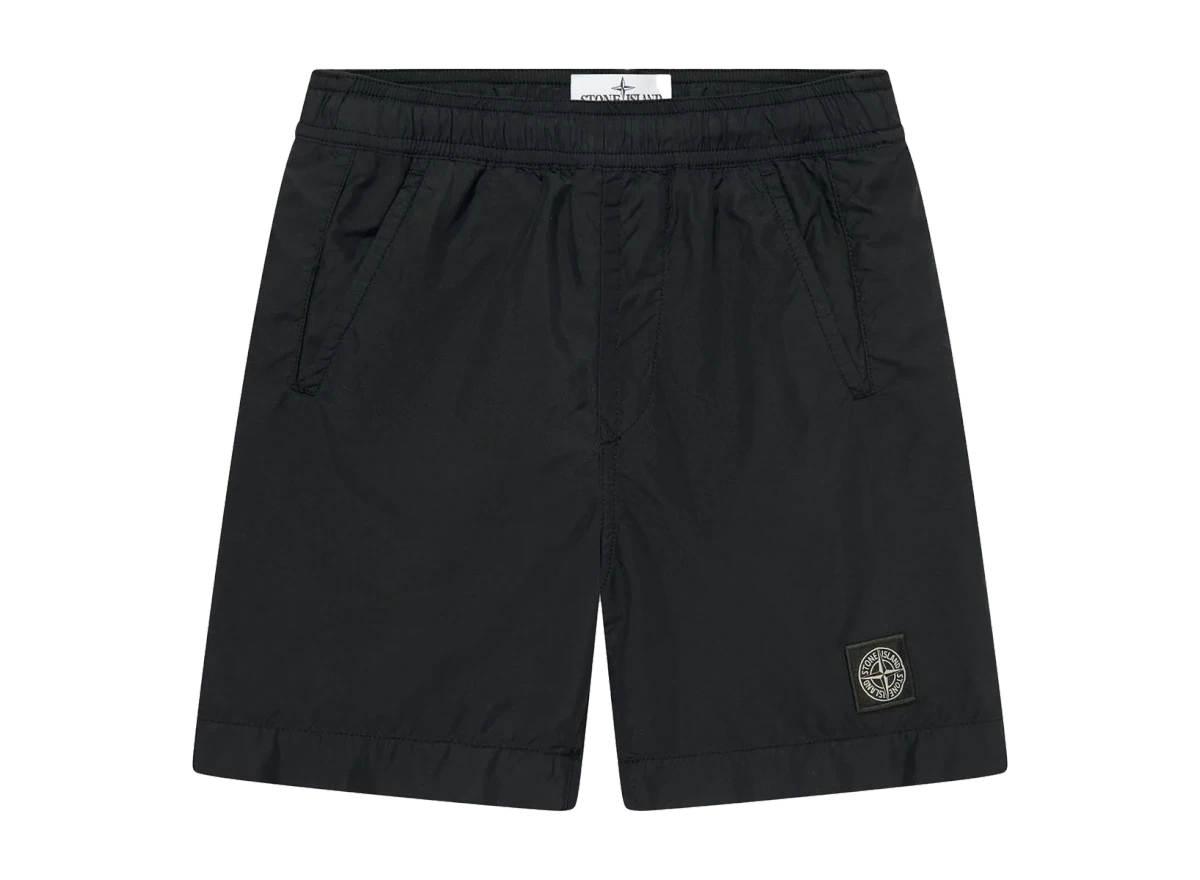 Stone Island Compass Logo Swim Shorts Black Produktfoto
