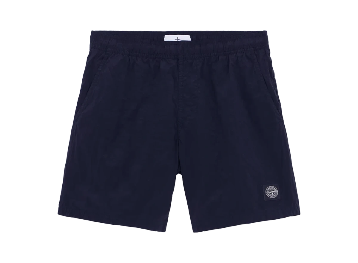 Stone Island Compass Logo Swim Shorts Dark Blue Produktfoto